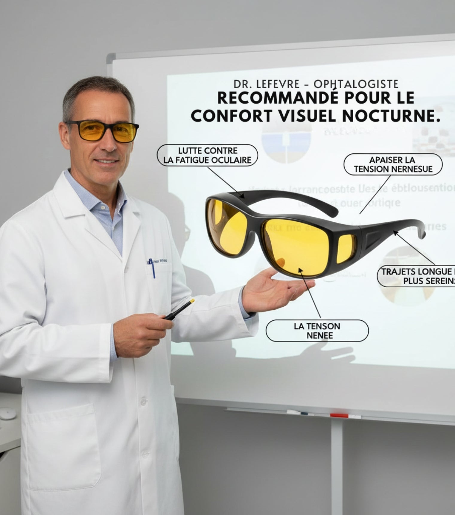 NightOptic™ - Les Lunettes Indispensables pour la Conduite Nocturne