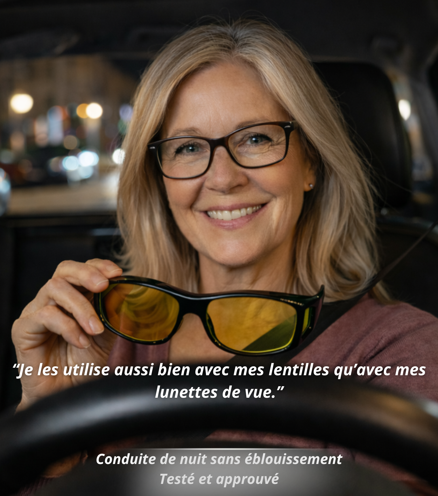 NightOptic™ - Les Lunettes Indispensables pour la Conduite Nocturne