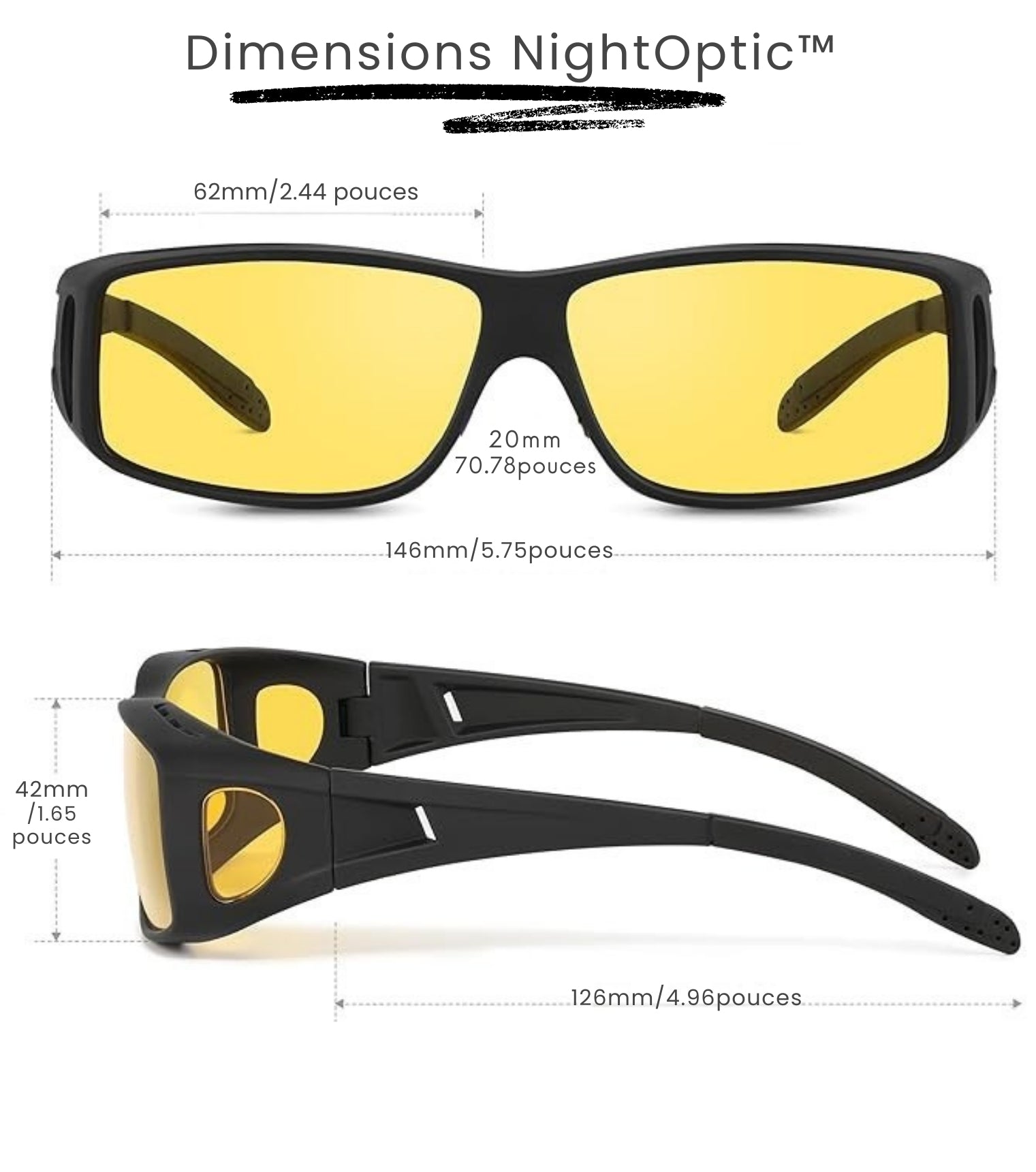 NightOptic™ - Les Lunettes Indispensables pour la Conduite Nocturne